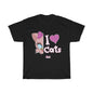 Julia Cat I Love Cats 2- Unisex Heavy Cotton Tee