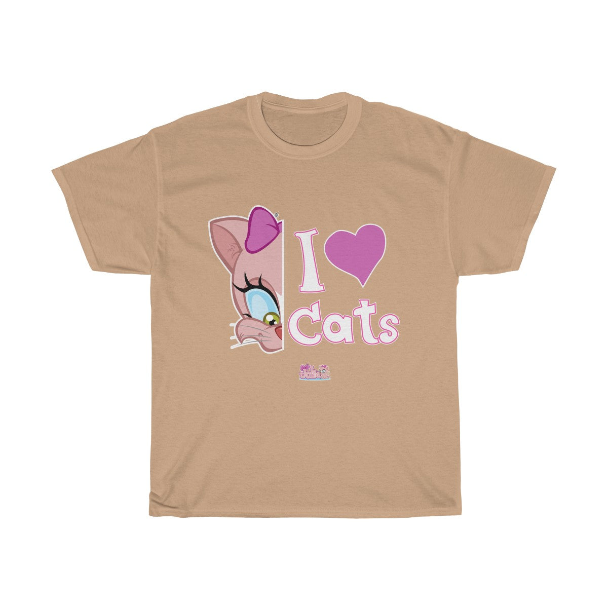 Julia Cat I Love Cats 2- Unisex Heavy Cotton Tee