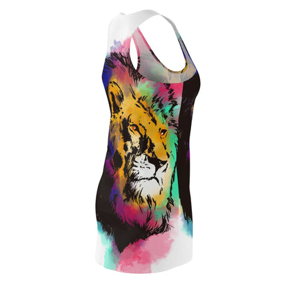 Animals Lion Magic Whisper - Women's Cut & Sew Racerback Dress