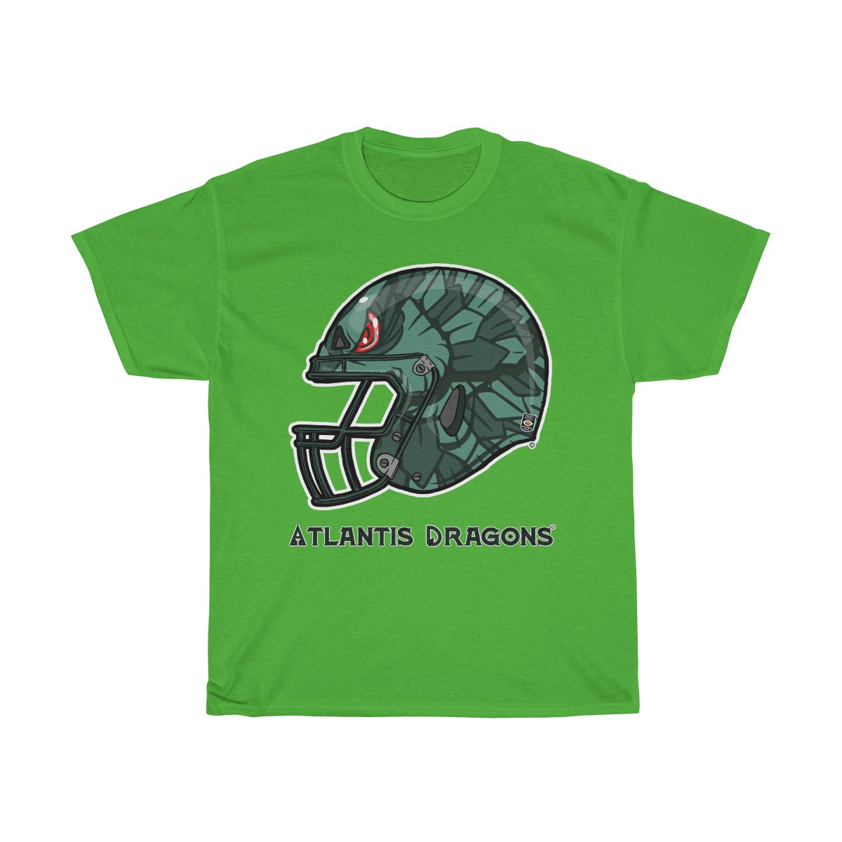 Atlantis Dragons helmet Fantasy - Unisex Heavy Cotton Tee