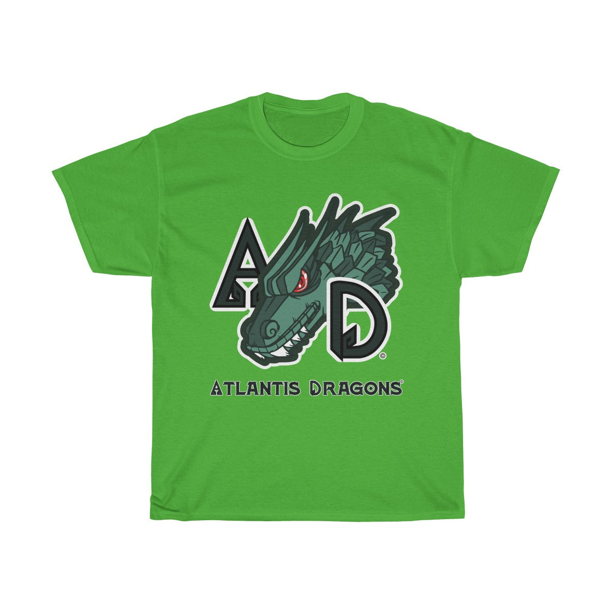 Atlantis Dragons Fantasy - Unisex Heavy Cotton Tee