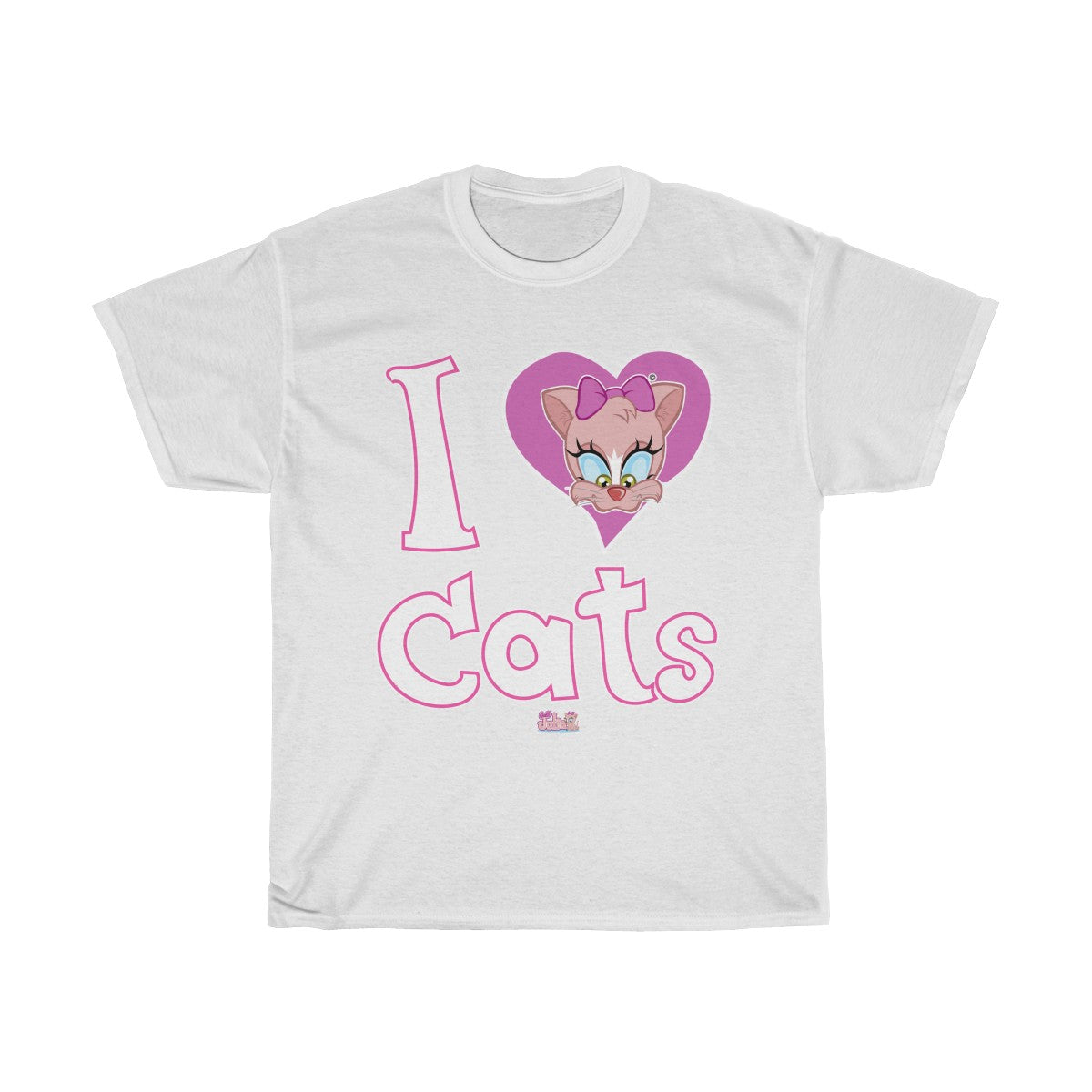 Julia Cat I Love cats - Unisex Heavy Cotton Tee