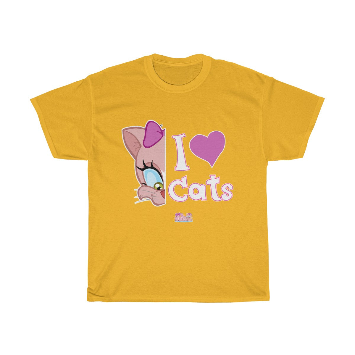 Julia Cat I Love Cats 2- Unisex Heavy Cotton Tee