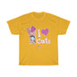 Julia Cat I Love Cats 2- Unisex Heavy Cotton Tee