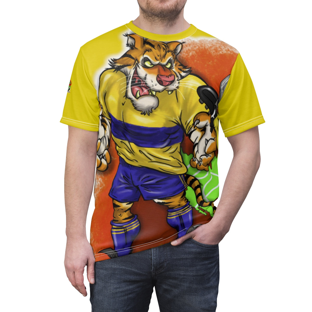 Aguila vs Tigre SporToonz - Unisex AOP Cut & Sew Tee