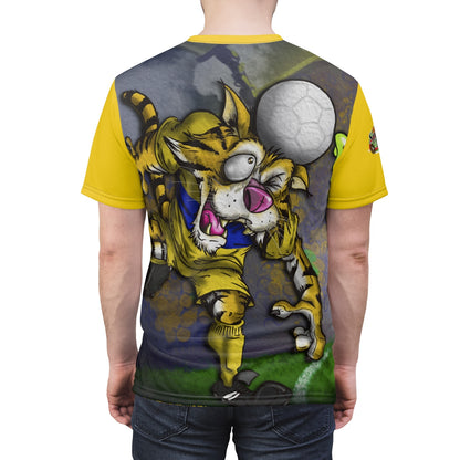 Tigre Cabeza SporToonz - Unisex AOP Cut & Sew Tee