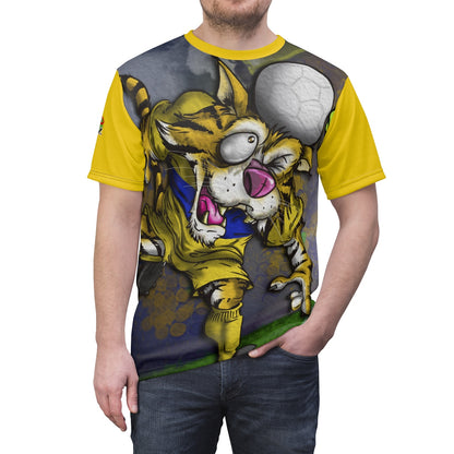 Tigre Cabeza SporToonz - Unisex AOP Cut & Sew Tee