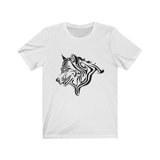 Wolf Black by Morbo - Unisex Jersey Short Sleeve Tee