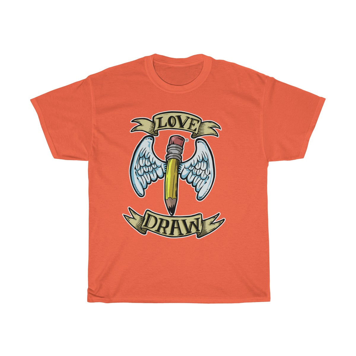 Love Draw by MOrBO - Unisex Heavy Cotton Tee