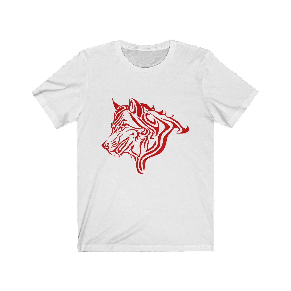 Wolf Red by Morbo - Unisex Jersey Short Sleeve Tee