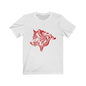 Wolf Red by Morbo - Unisex Jersey Short Sleeve Tee