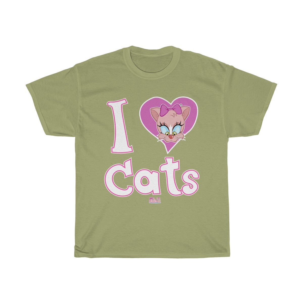 Julia Cat I Love cats - Unisex Heavy Cotton Tee