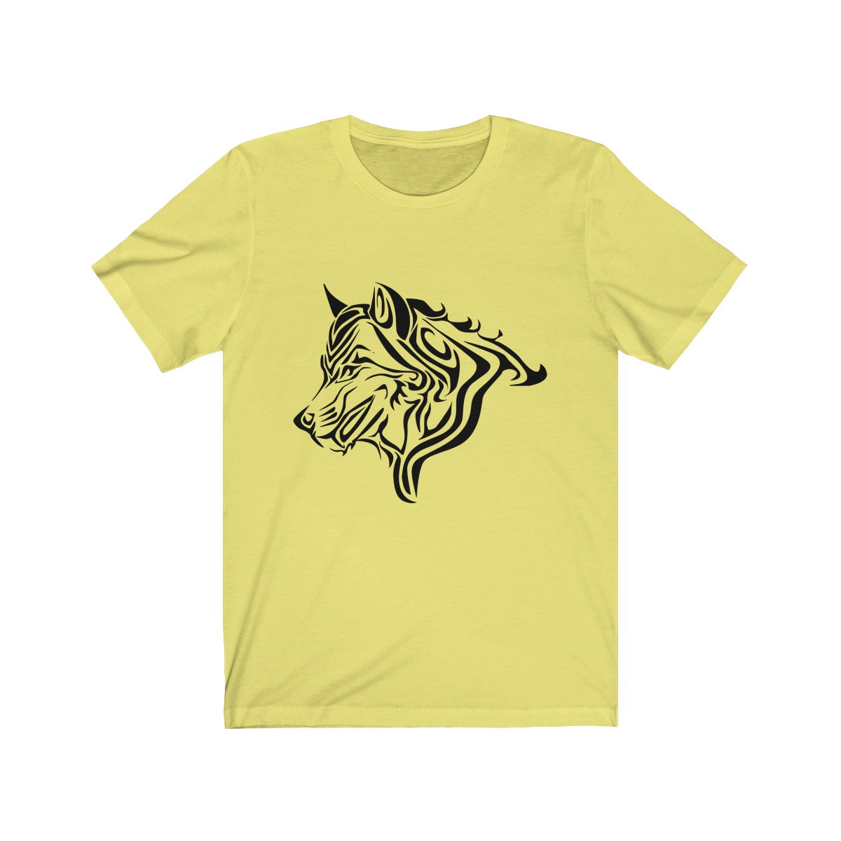 Wolf Black by Morbo - Unisex Jersey Short Sleeve Tee