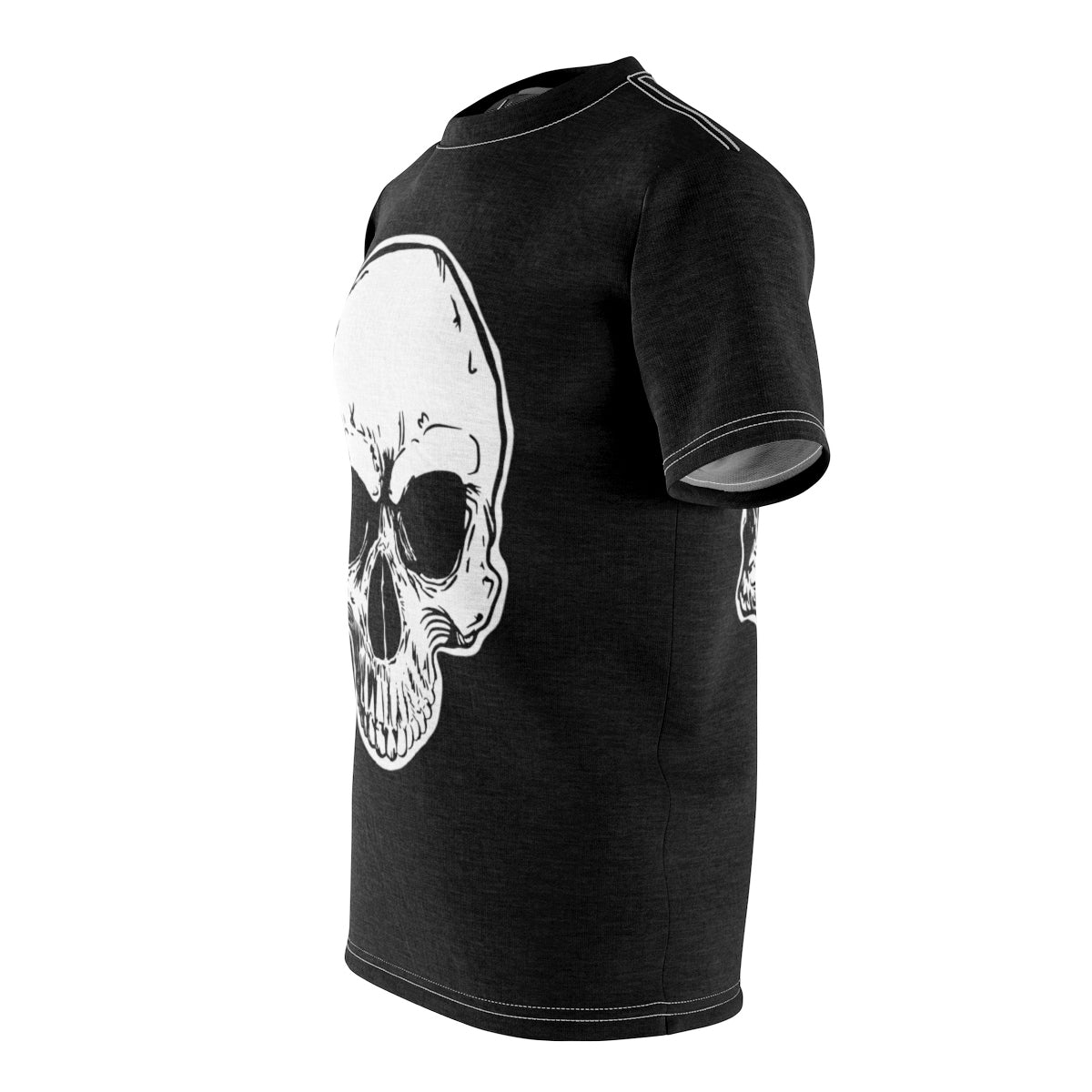 Skull on Black by MOrBO - Unisex AOP Cut & Sew Tee