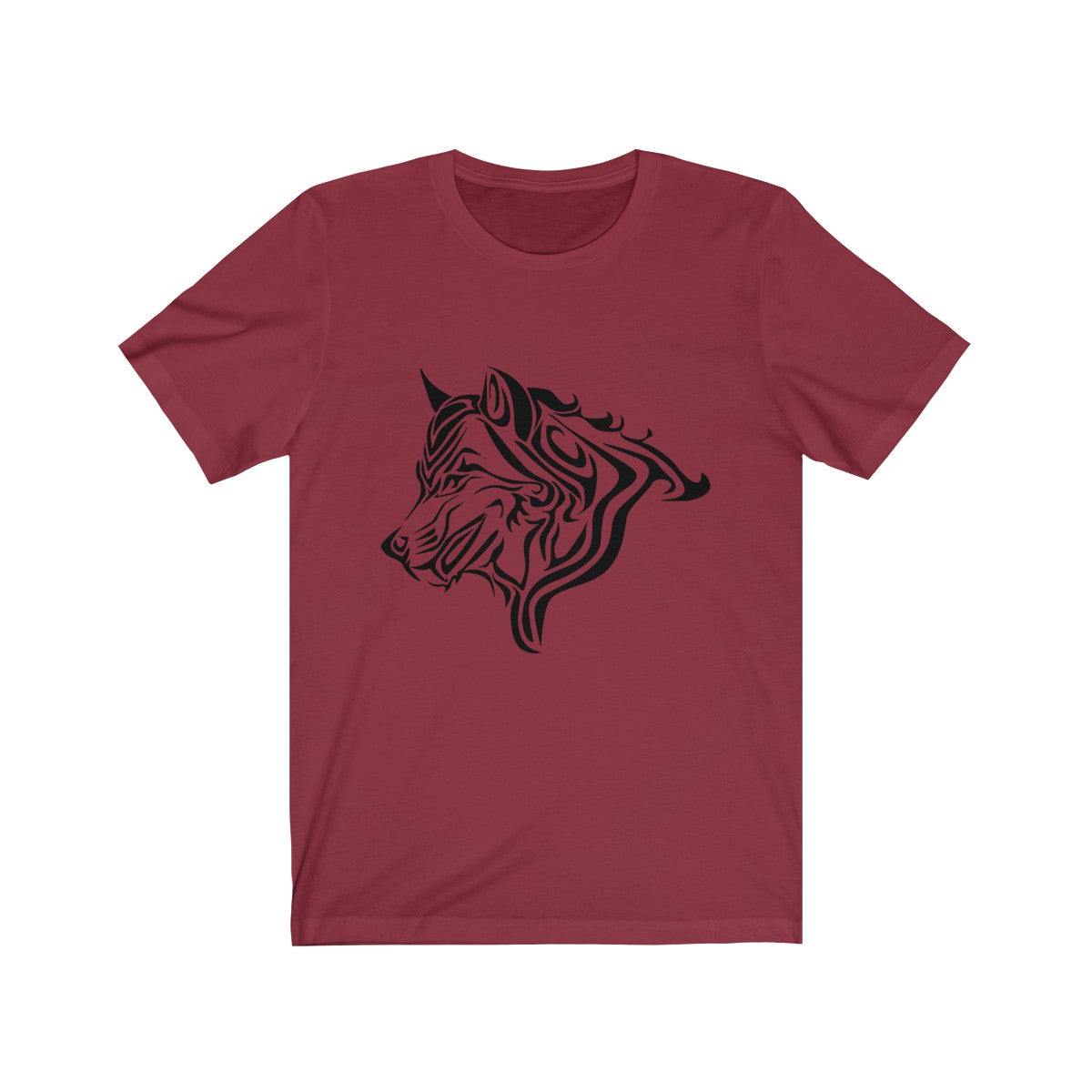 Wolf Black by Morbo - Unisex Jersey Short Sleeve Tee