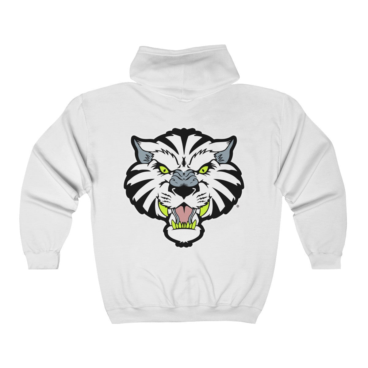 White Tigers Fantasy - Unisex Heavy Blend™ Full Zip Hooded Sweatshirt