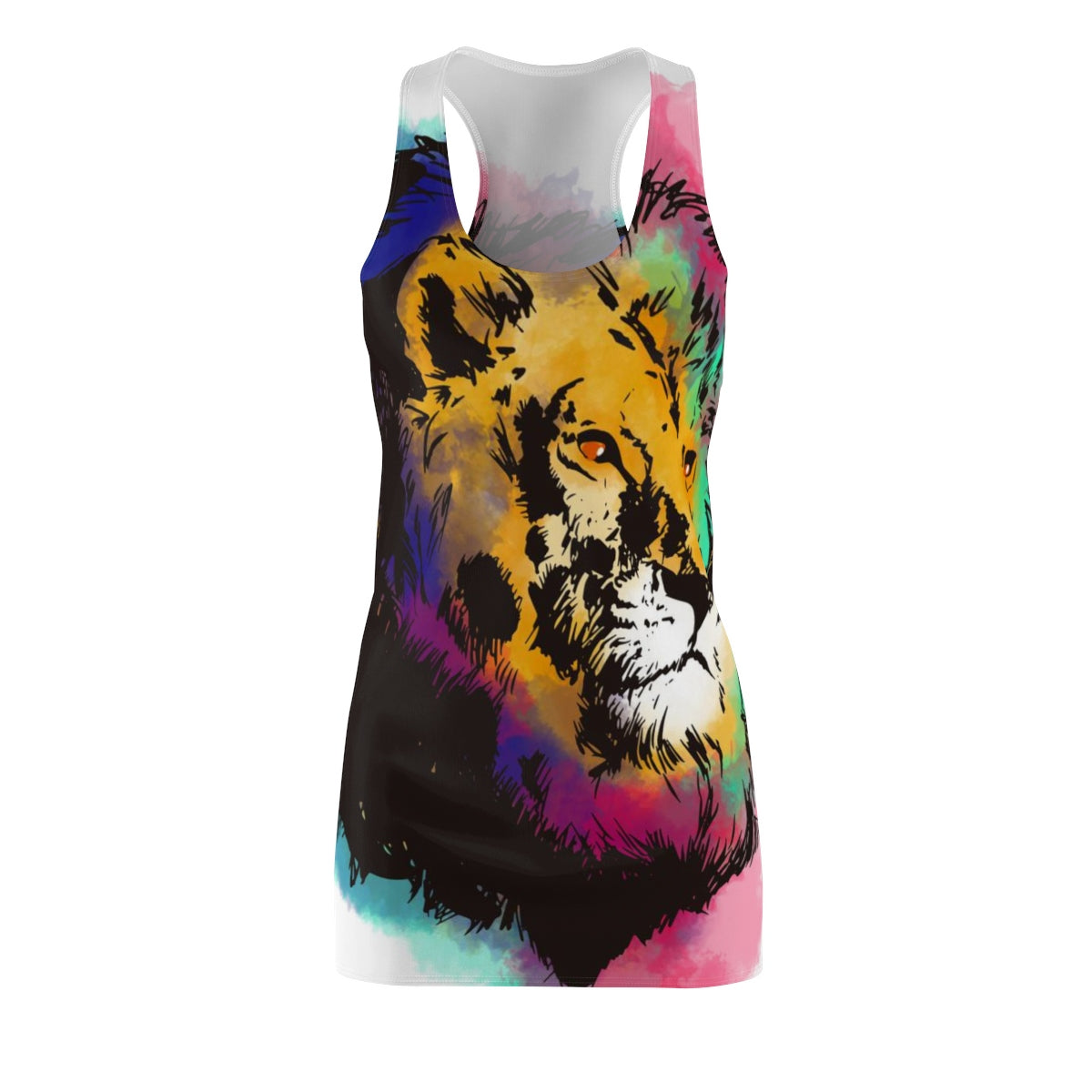 Animals Lion Magic Whisper - Women's Cut & Sew Racerback Dress