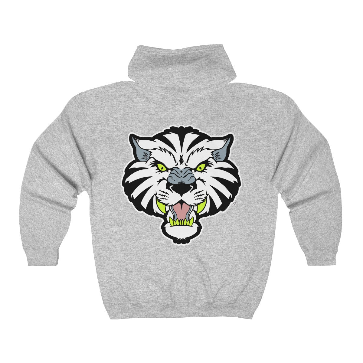 White Tigers Fantasy - Unisex Heavy Blend™ Full Zip Hooded Sweatshirt