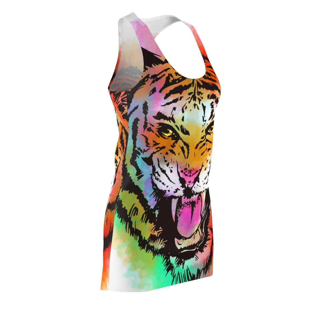 Animals Tiger by Magic Whisper - Women's Cut & Sew Racerback Dress