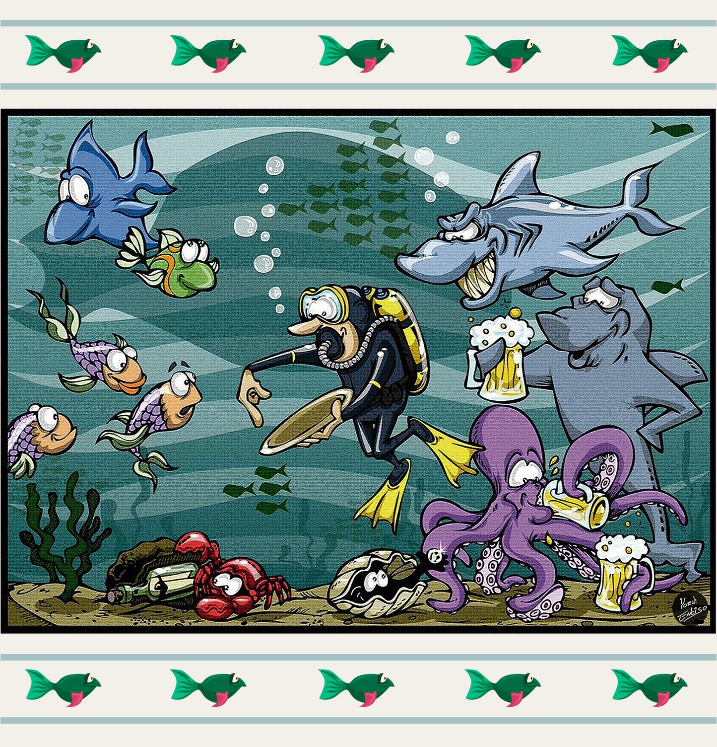 Seafood - Shower Curtains
