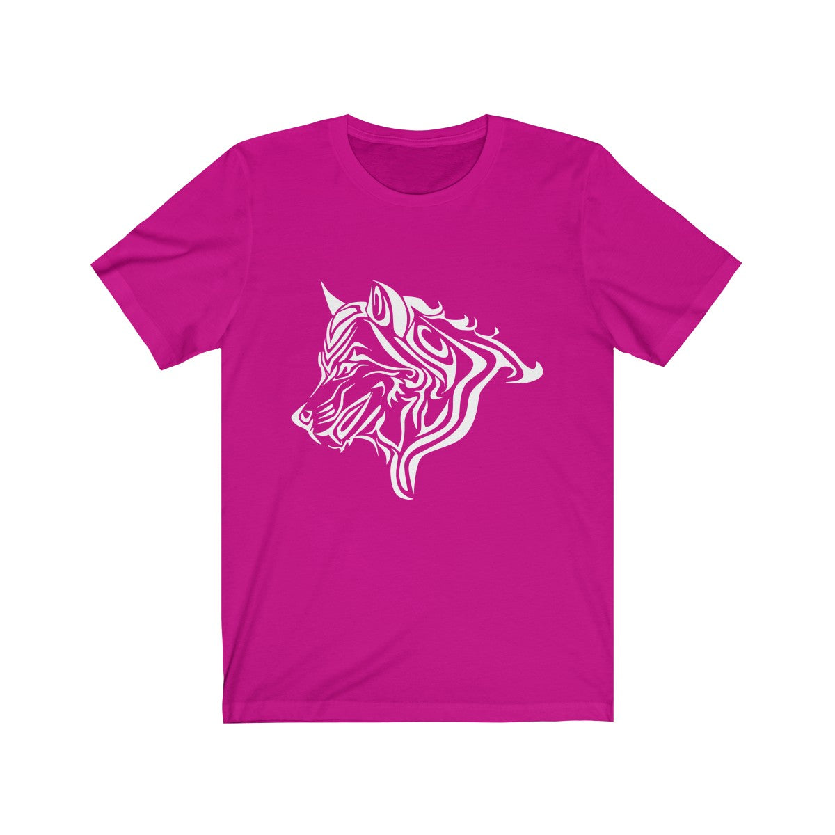 Wolf White by Morbo - Unisex Jersey Short Sleeve Tee