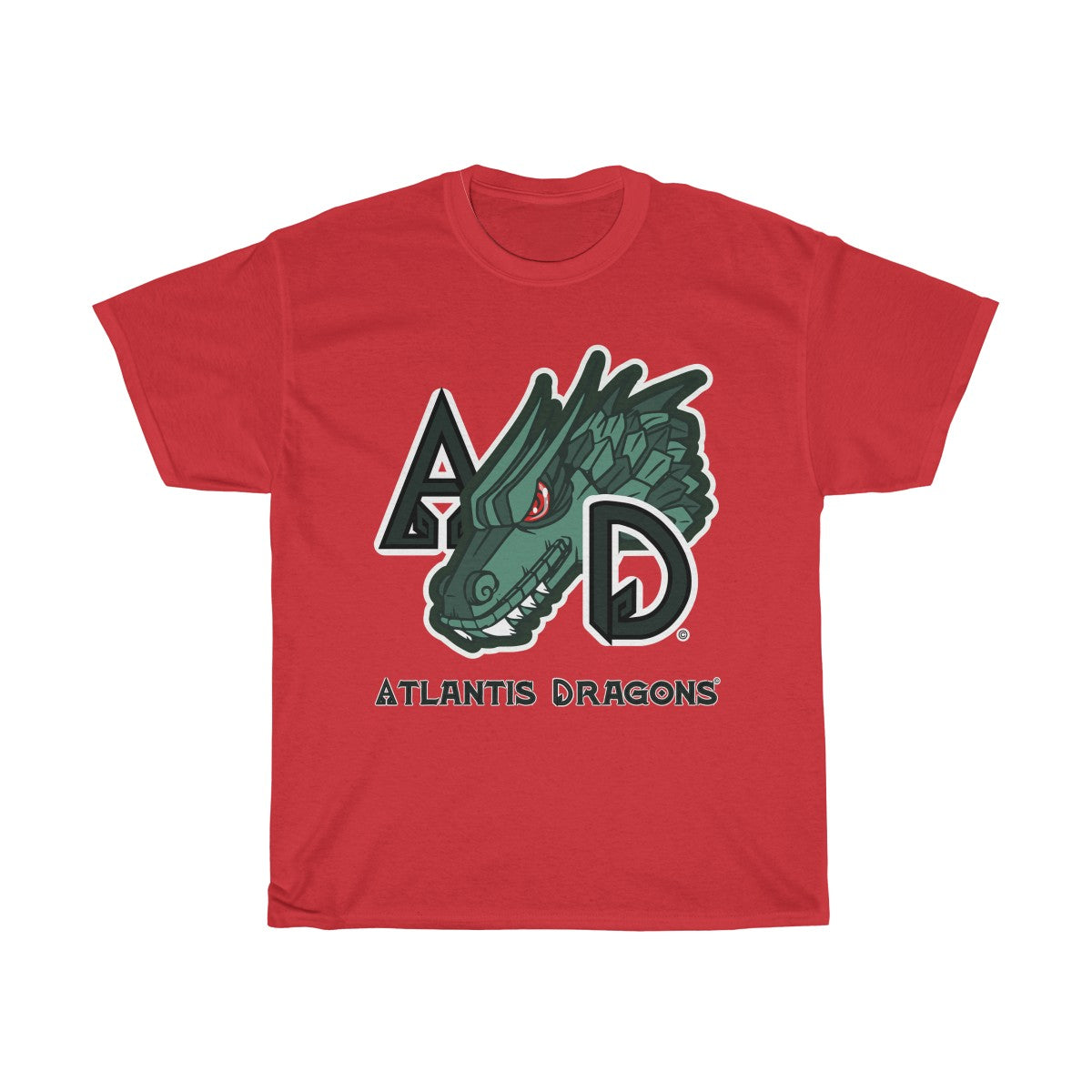 Atlantis Dragons Fantasy - Unisex Heavy Cotton Tee