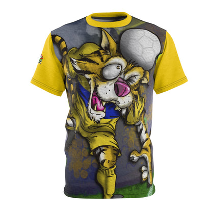 Tigre Cabeza SporToonz - Unisex AOP Cut & Sew Tee