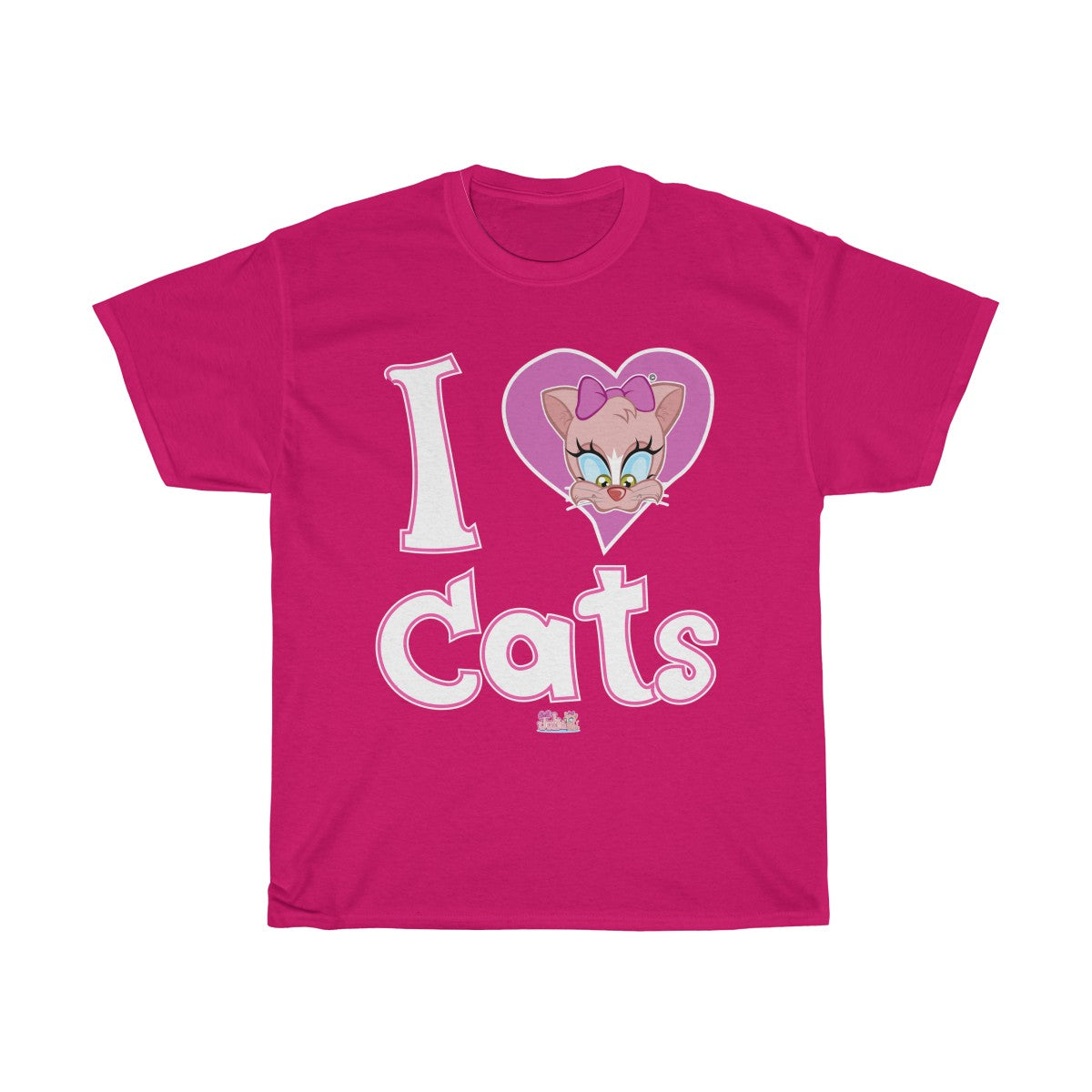 Julia Cat I Love cats - Unisex Heavy Cotton Tee