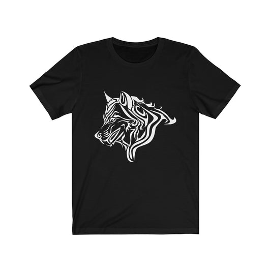 Wolf White by Morbo - Unisex Jersey Short Sleeve Tee