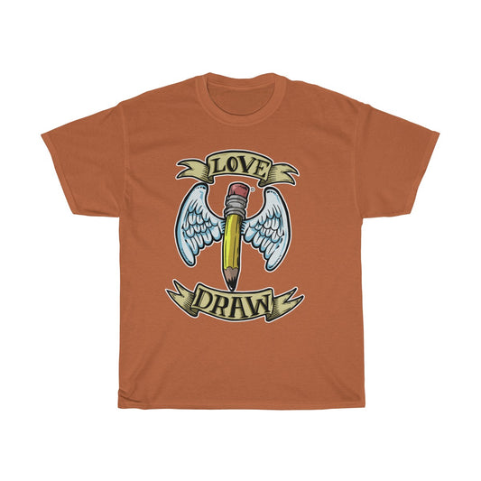 Love Draw by MOrBO - Unisex Heavy Cotton Tee