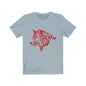 Wolf Red by Morbo - Unisex Jersey Short Sleeve Tee