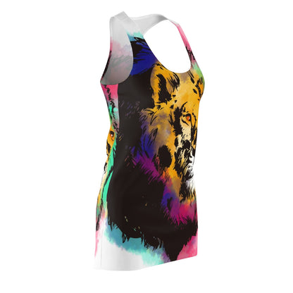 Animals Lion Magic Whisper - Women's Cut & Sew Racerback Dress