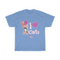 Julia Cat I Love Cats 2- Unisex Heavy Cotton Tee