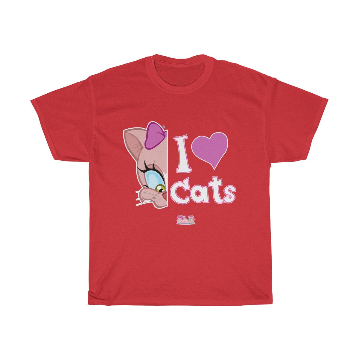 Julia Cat I Love Cats 2- Unisex Heavy Cotton Tee