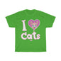 Julia Cat I Love cats - Unisex Heavy Cotton Tee