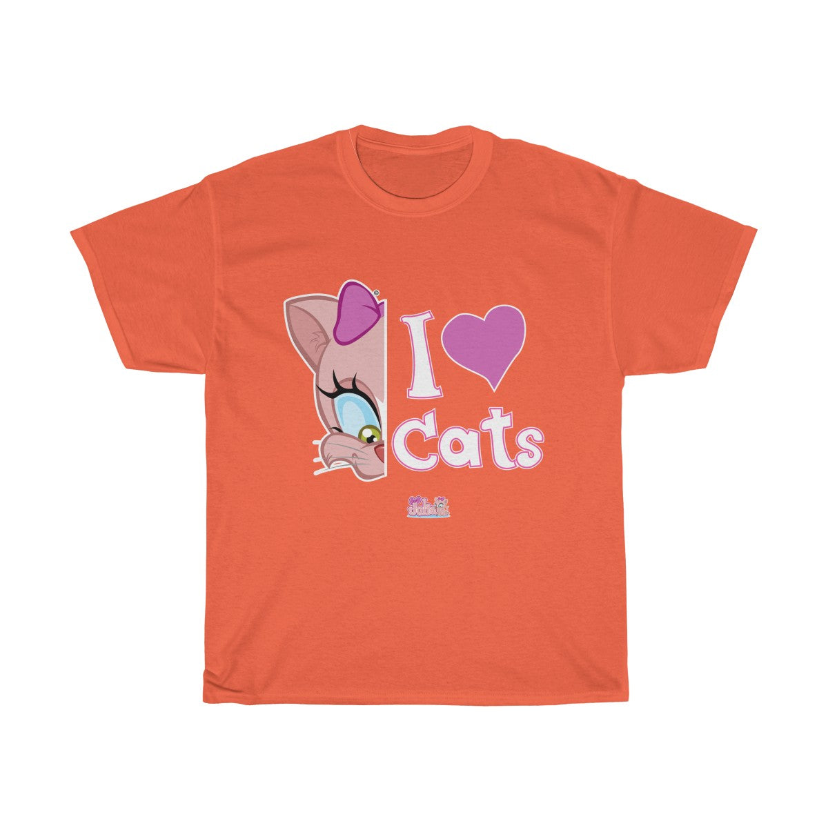 Julia Cat I Love Cats 2- Unisex Heavy Cotton Tee