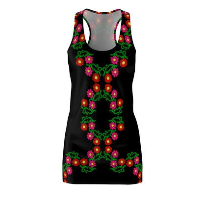 Black Spring Spirit Magic Whisper - Women's Cut & Sew Racerback Dress