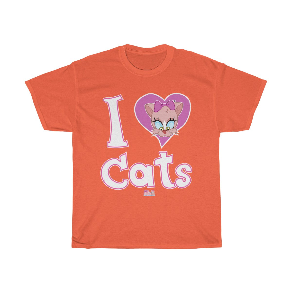 Julia Cat I Love cats - Unisex Heavy Cotton Tee