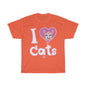 Julia Cat I Love cats - Unisex Heavy Cotton Tee