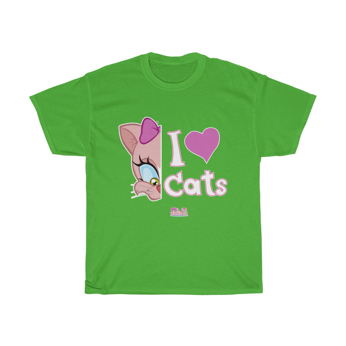 Julia Cat I Love Cats 2- Unisex Heavy Cotton Tee