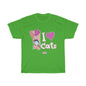 Julia Cat I Love Cats 2- Unisex Heavy Cotton Tee