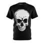 Skull on Black by MOrBO - Unisex AOP Cut & Sew Tee