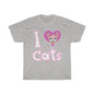 Julia Cat I Love cats - Unisex Heavy Cotton Tee