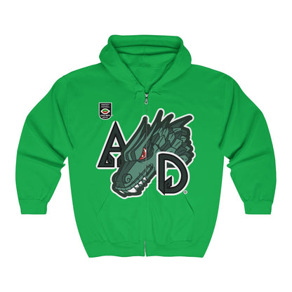 Atlantis Dragons Fantasy - Unisex Heavy Blend™ Full Zip Hooded Sweatshirt