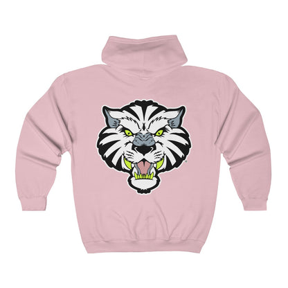 White Tigers Fantasy - Unisex Heavy Blend™ Full Zip Hooded Sweatshirt