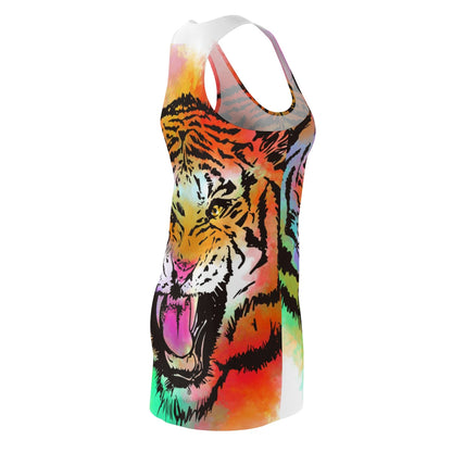 Animals Tiger by Magic Whisper - Women's Cut & Sew Racerback Dress