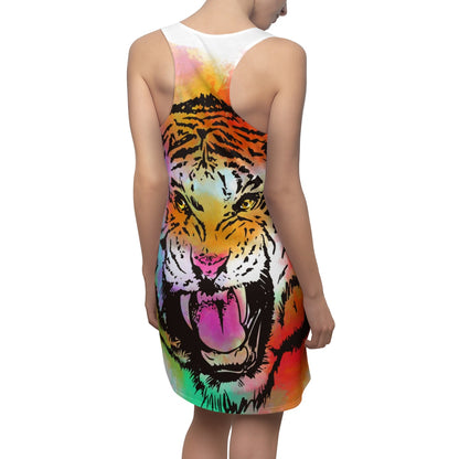 Animals Tiger by Magic Whisper - Women's Cut & Sew Racerback Dress