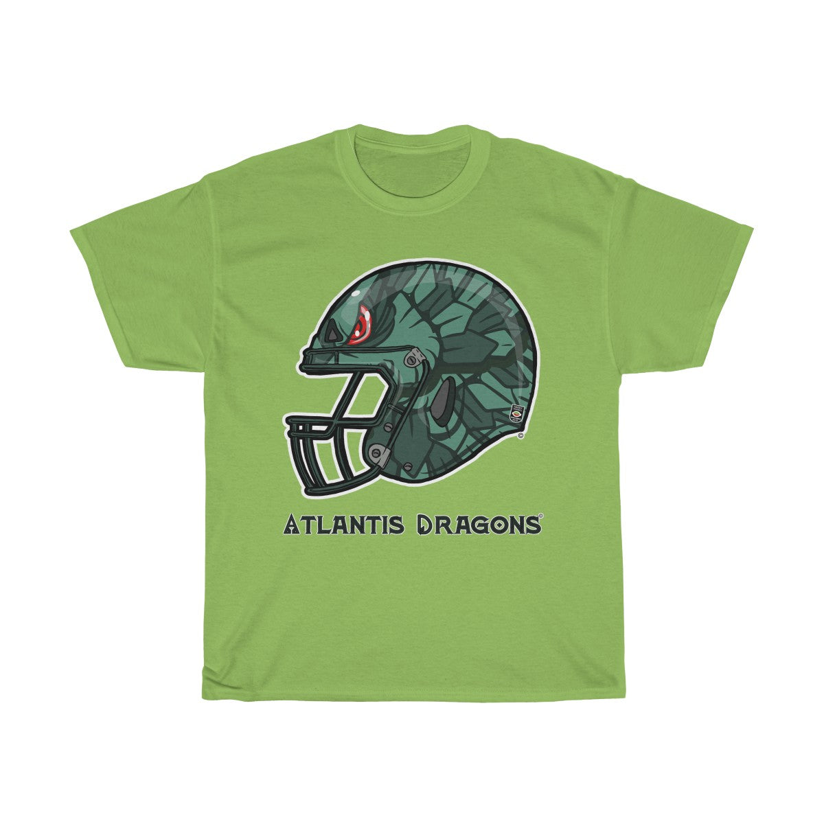 Atlantis Dragons helmet Fantasy - Unisex Heavy Cotton Tee