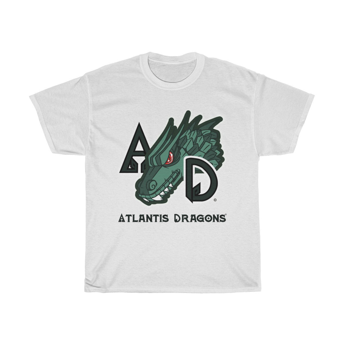 Atlantis Dragons Fantasy - Unisex Heavy Cotton Tee