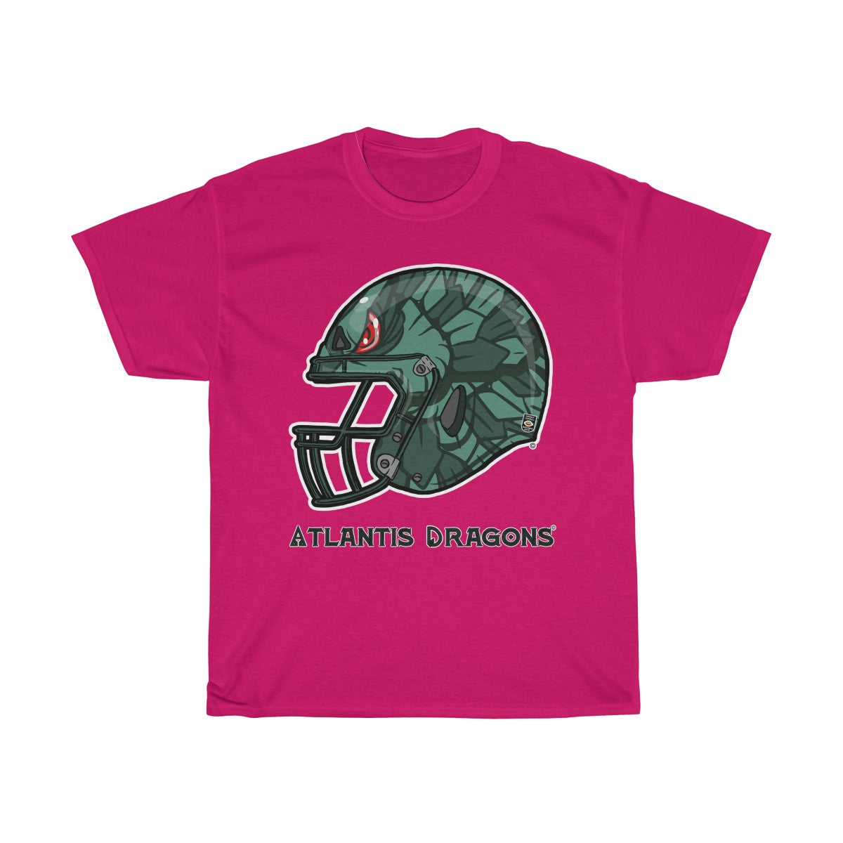 Atlantis Dragons helmet Fantasy - Unisex Heavy Cotton Tee